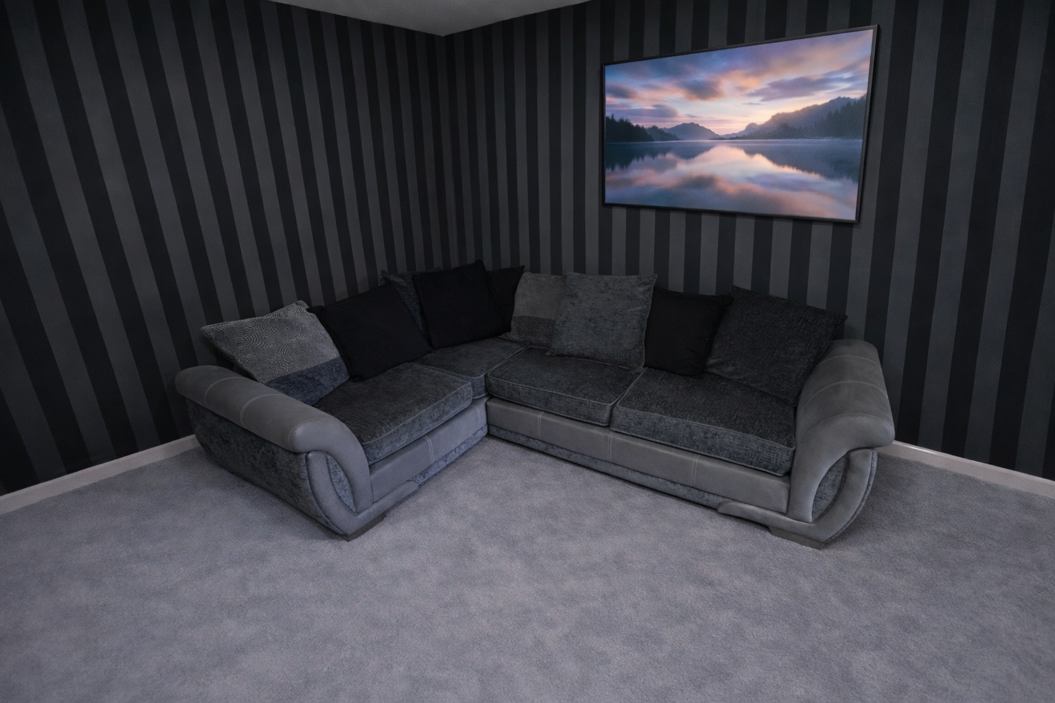 Large DFS Grey Corner Sofa
