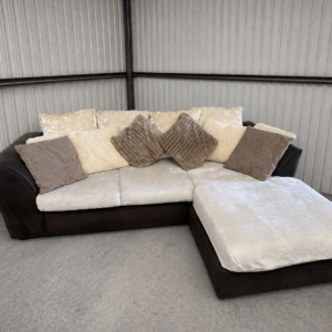 Brown 3 Seater Corner Sofa