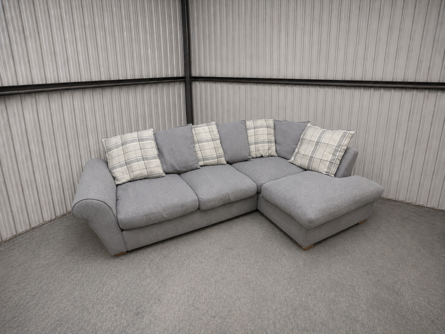 Grey DFS Owen Corner Sofa