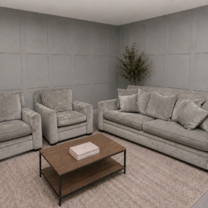 Duresta 3/1/1 Grey Sofa Set