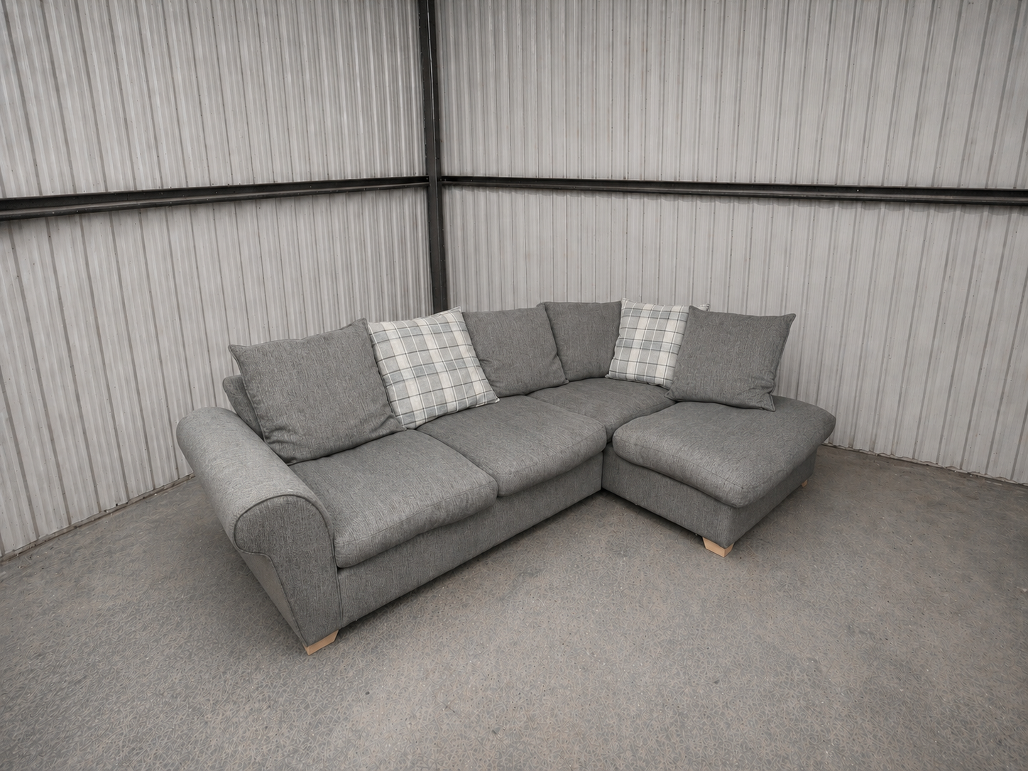 DFS Grey Corner Sofa