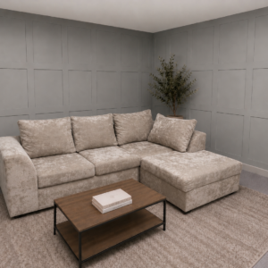 Beige Corner Sofa
